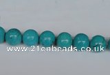 CNT39 16 inches 4mm round turquoise beads wholesale