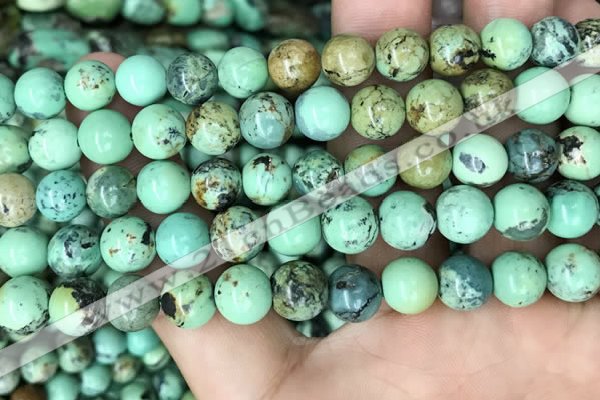 CNT404 15.5 inches 8mm round natural turquoise beads wholesale