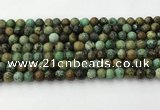 CNT410 15.5 inches 6mm round natural turquoise beads wholesale