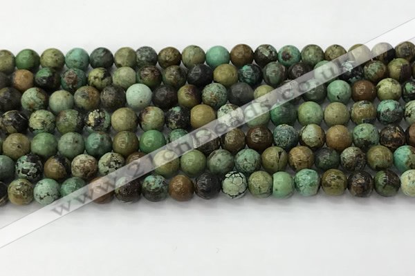 CNT410 15.5 inches 6mm round natural turquoise beads wholesale