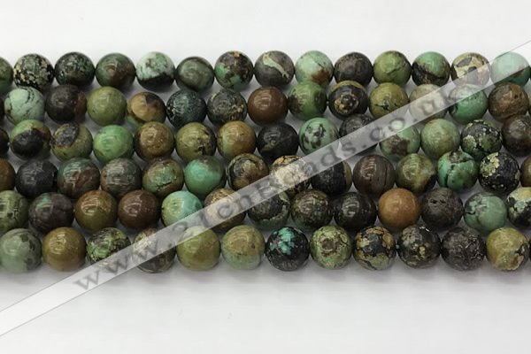 CNT411 15.5 inches 8mm round natural turquoise beads wholesale