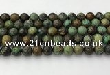 CNT412 15.5 inches 10mm round natural turquoise beads wholesale