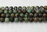 CNT413 15.5 inches 12mm round natural turquoise beads wholesale