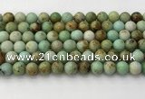 CNT417 15.5 inches 8mm round mongolian turquoise beads wholesale