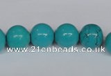 CNT42 16 inches 10mm round turquoise beads wholesale