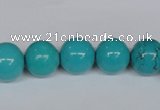 CNT43 16 inches 12mm round turquoise beads wholesale