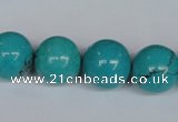 CNT44 16 inches 14mm round turquoise beads wholesale