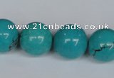CNT46 16 inches 18mm round turquoise beads wholesale