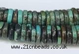 CNT504 15.5 inches 3*6mm - 4*10mm nuggets turquoise gemstone beads