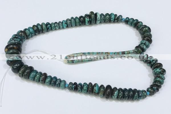 CNT507 15.5 inches 4*8mm - 5*14mm nuggets turquoise gemstone beads