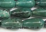 CNT514 15.5 inches 8*16mm teardrop turquoise gemstone beads