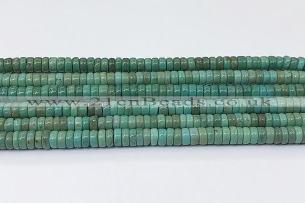 CNT544 15.5 inches 3*6mm heishi turquoise gemstone beads