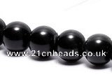 COB02 15 inches 8mm round black obsidian gemstone beads wholesale