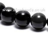 COB03 16 inches 10mm  round black obsidian gemstone beads wholesale