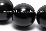 COB06 16 inches 16mm round black obsidian gemstone beads wholesale