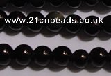 COB21 15.5 inches 4mm round black obsidian beads wholesale