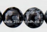 COB23 15 inches 8mm round snowflake obsidian gemstone beads wholesale