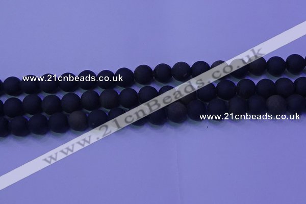 COB279 15.5 inches 8mm round matte golden obsidian beads wholesale