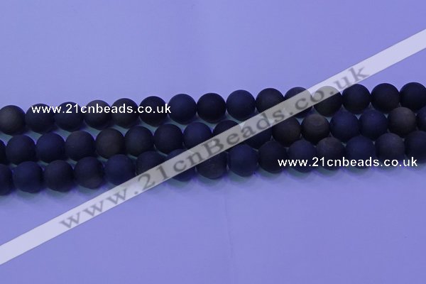 COB280 15.5 inches 10mm round matte golden obsidian beads wholesale