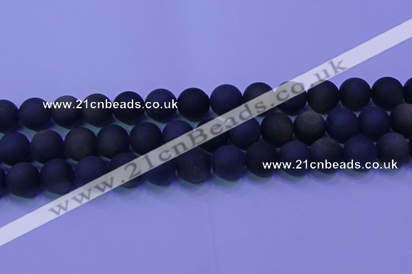 COB281 15.5 inches 12mm round matte golden obsidian beads wholesale