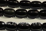 COB462 15.5 inches 10*14mm drum black obsidian beads wholesale