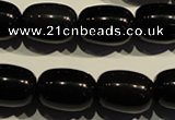 COB464 15.5 inches 13*18mm drum black obsidian beads wholesale