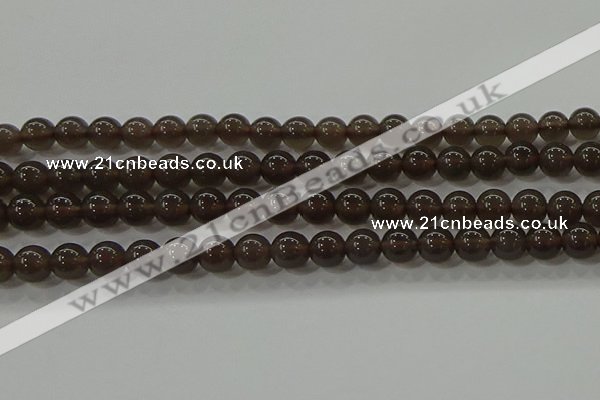 COB600 15.5 inches 6mm round ice black obsidian beads wholesale