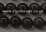 COB601 15.5 inches 8mm round ice black obsidian beads wholesale