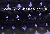 COB702 15.5 inches 8mm round ice black obsidian beads wholesale