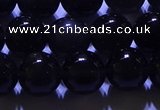 COB703 15.5 inches 10mm round ice black obsidian beads wholesale