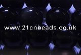 COB704 15.5 inches 12mm round ice black obsidian beads wholesale