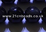 COB706 15.5 inches 16mm round ice black obsidian beads wholesale