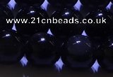 COB713 15.5 inches 10mm round ice black obsidian beads wholesale