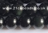 COB721 15.5 inches 6mm round black obsidian gemstone beads