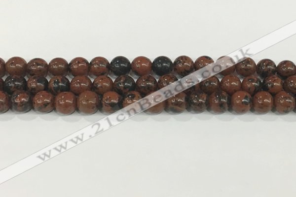 COB752 15.5 inches 8mm round mahogany obsidian beads wholesale