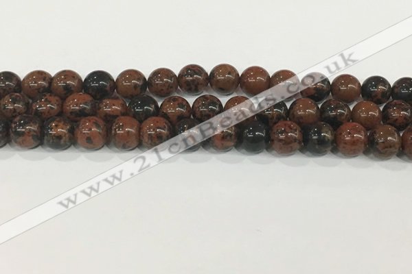 COB753 15.5 inches 10mm round mahogany obsidian beads wholesale