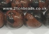 COB755 15.5 inches 14mm round mahogany obsidian beads wholesale