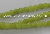 COJ102 15.5 inches 6mm round olive jade beads wholesale