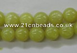 COJ104 15.5 inches 10mm round olive jade beads wholesale