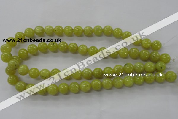 COJ105 15.5 inches 12mm round olive jade beads wholesale