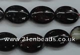 COJ18 15.5 inches 13*18mm oval blood jasper gemstone beads