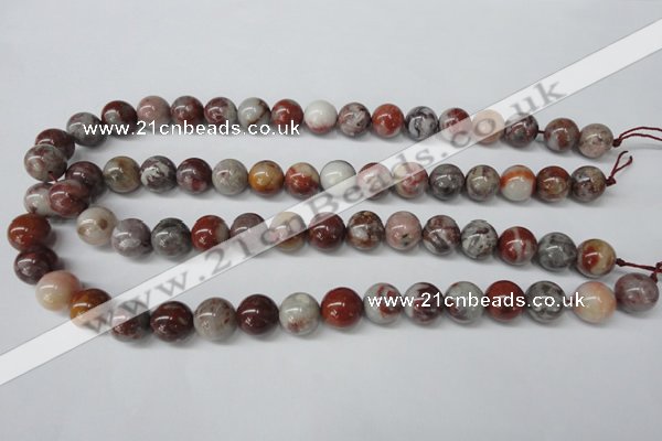 COJ205 15.5 inches 12mm round blood stone beads wholesale