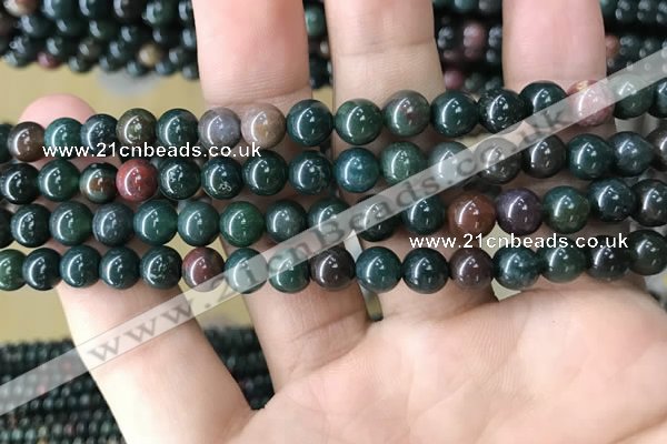 COJ331 15.5 inches 6mm round Indian bloodstone beads wholesale