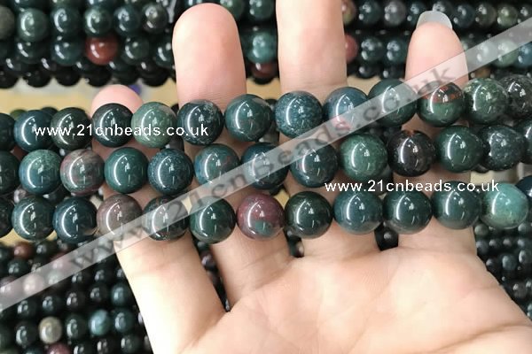 COJ333 15.5 inches 10mm round Indian bloodstone beads wholesale