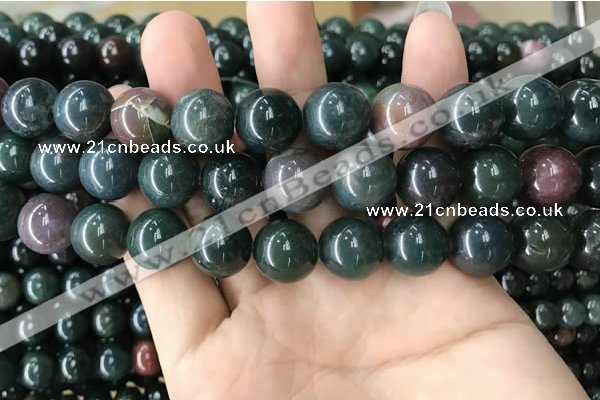 COJ335 15.5 inches 14mm round Indian bloodstone beads wholesale