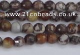 COJ360 15.5 inches 4mm faceted round outback jasper beads