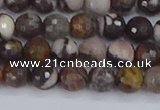 COJ361 15.5 inches 6mm faceted round outback jasper beads