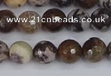 COJ362 15.5 inches 8mm faceted round outback jasper beads