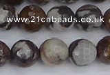 COJ364 15.5 inches 12mm faceted round outback jasper beads