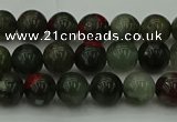 COJ451 15.5 inches 6mm round blood jasper beads wholesale